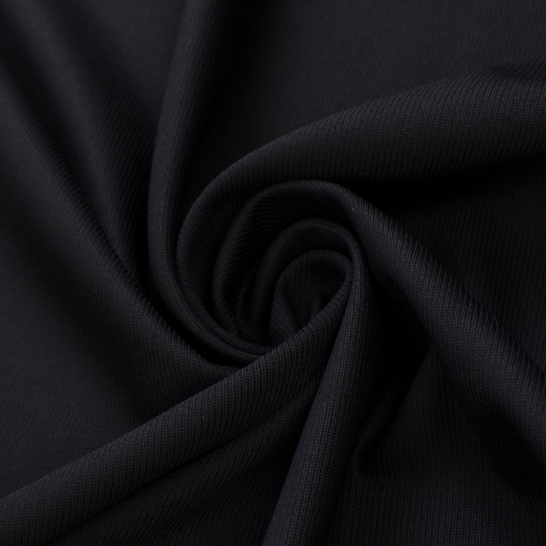Japanese Nikkei Wool Blend Suiting - Design-40545 Black Navy Twill