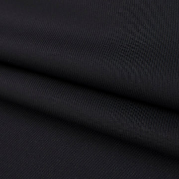 Japanese Nikkei Wool Blend Suiting - Design-40545 Black Navy Twill