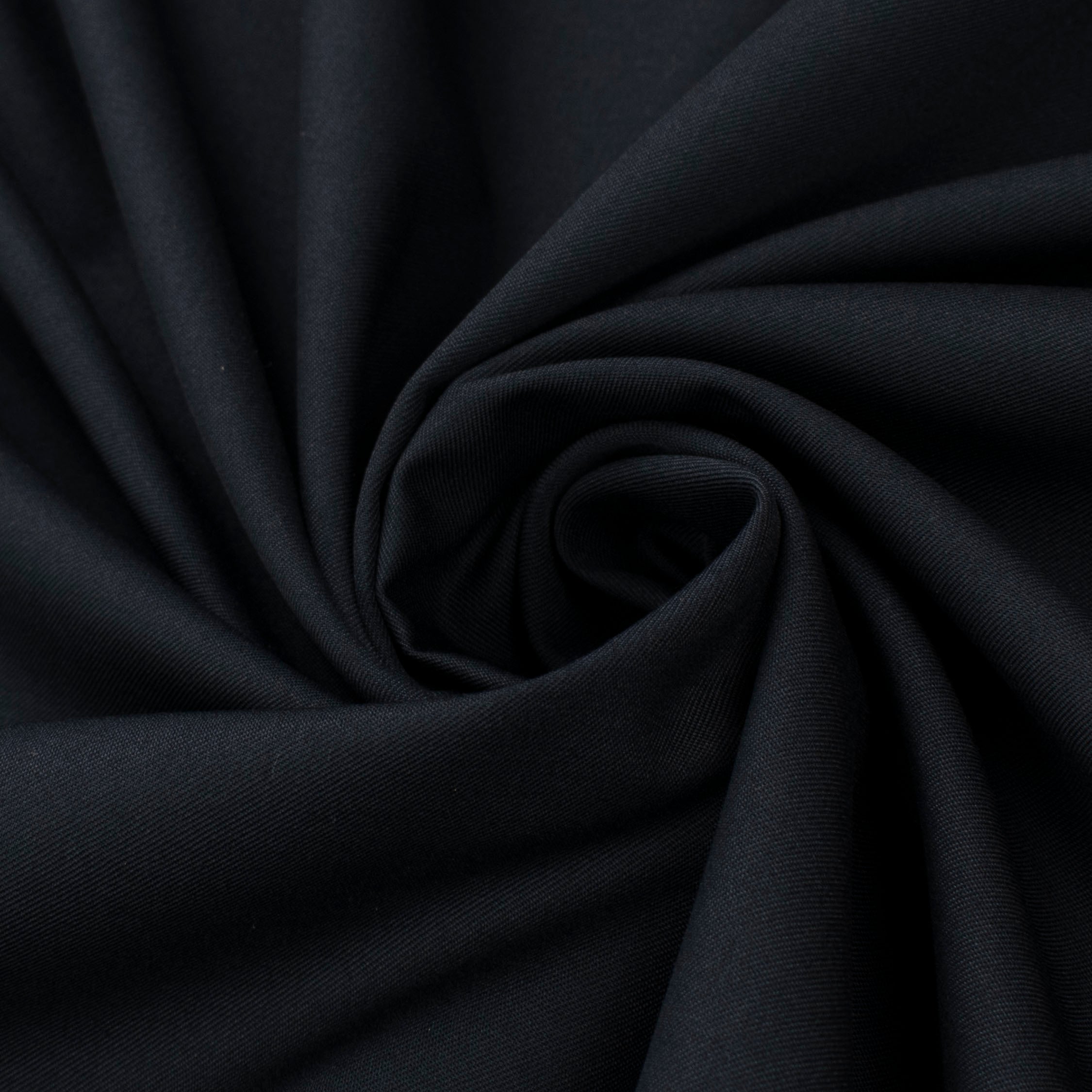 Japanese Nikkei Twill Suiting - Design-40555 Black Navy