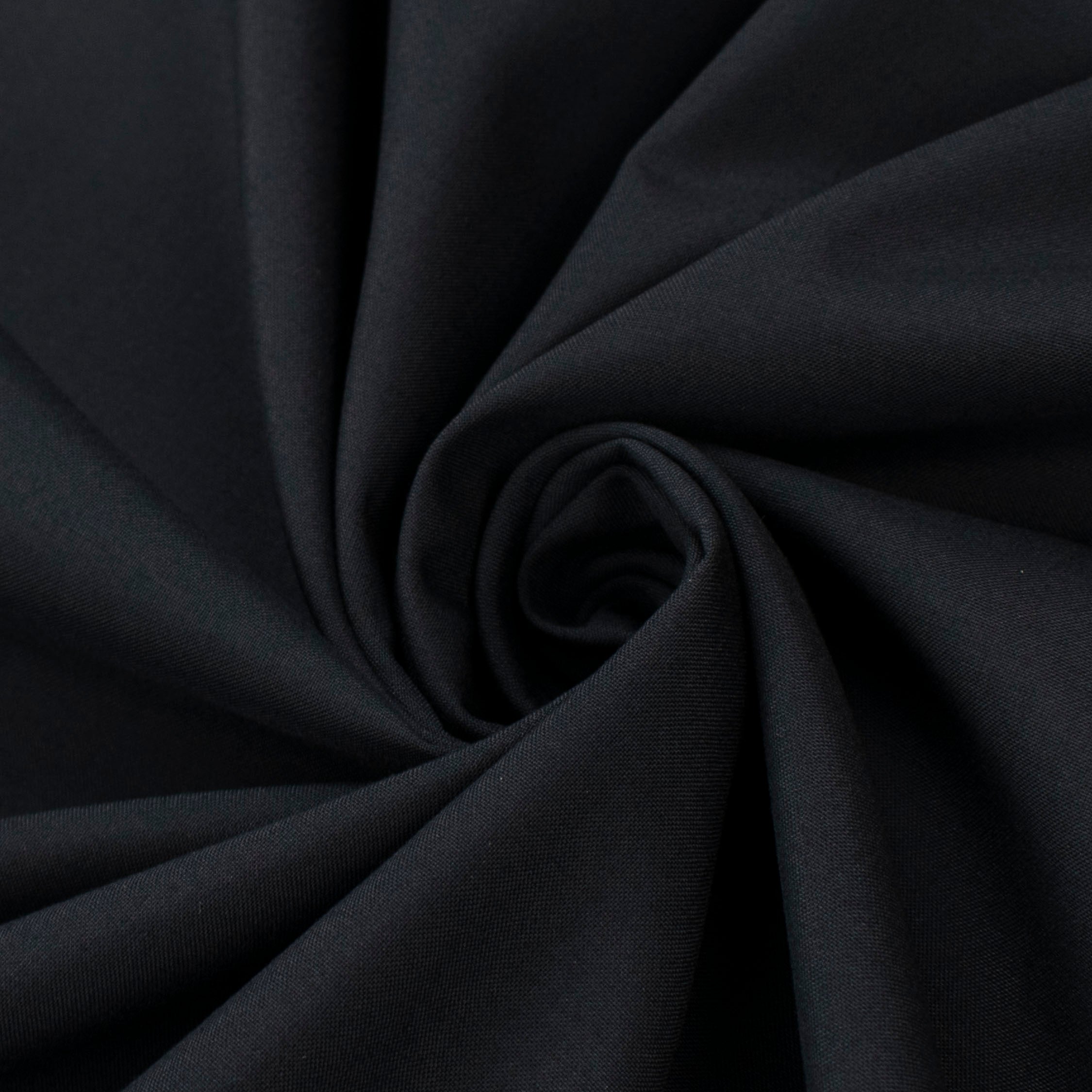 Japanese Nikkei Crepe Suiting - Design-40558 Black Navy