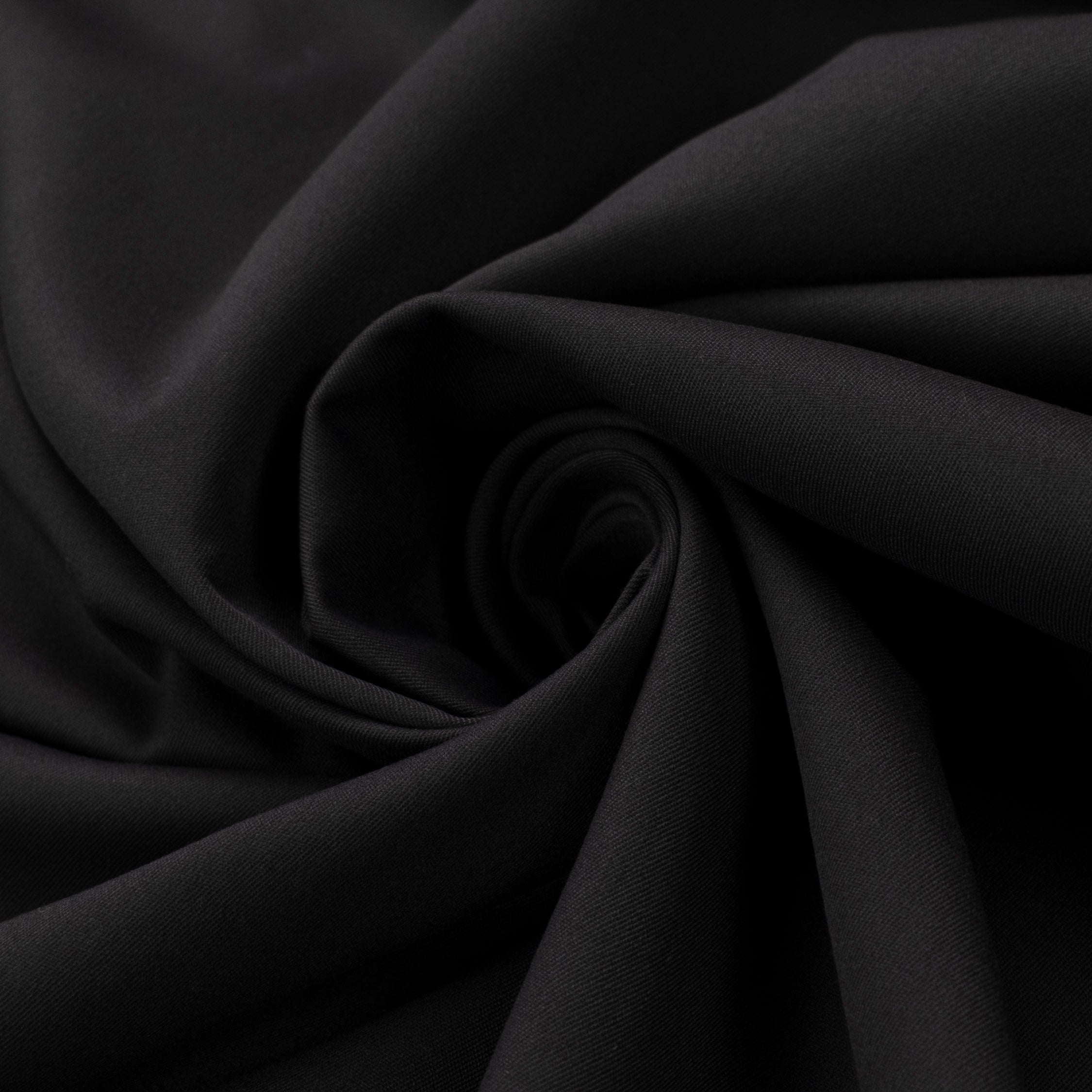 Japanese Nikkei Crepe Suiting - Black Stripes