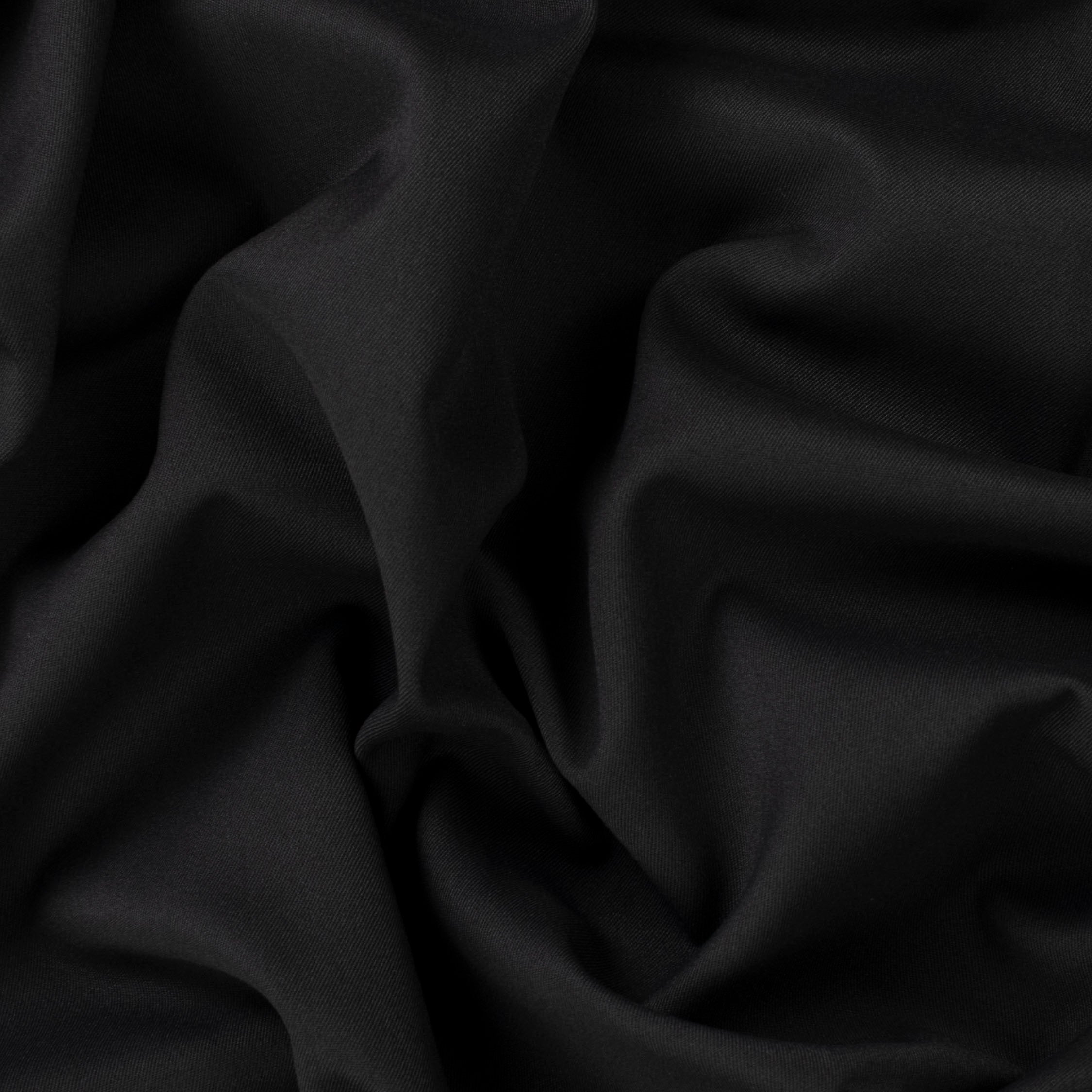 Japanese Nikkei Crepe Suiting - Black Stripes