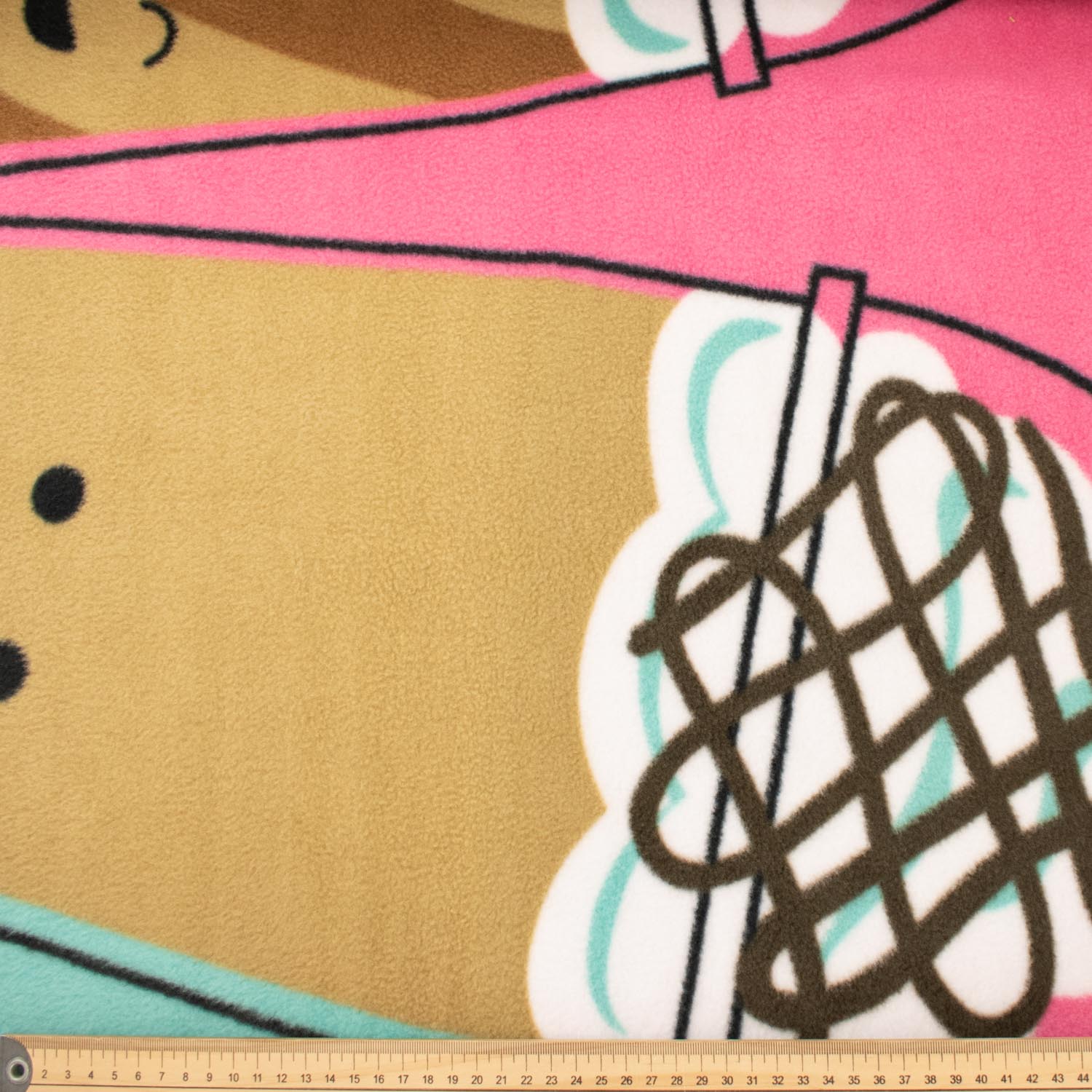 Milkshakes Printed Polar Fleece Design 108 - 1.28M Panel