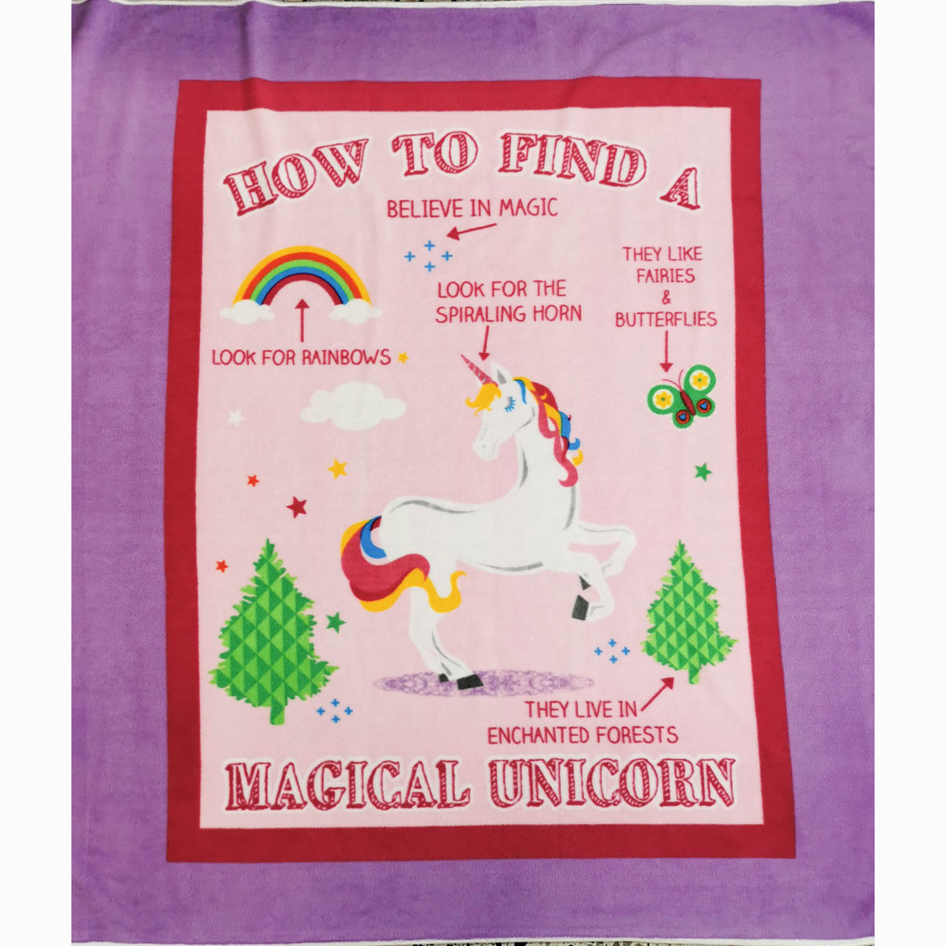 Pink Letter Print Printed Polar Fleece Design 132 - 1.28M Panel