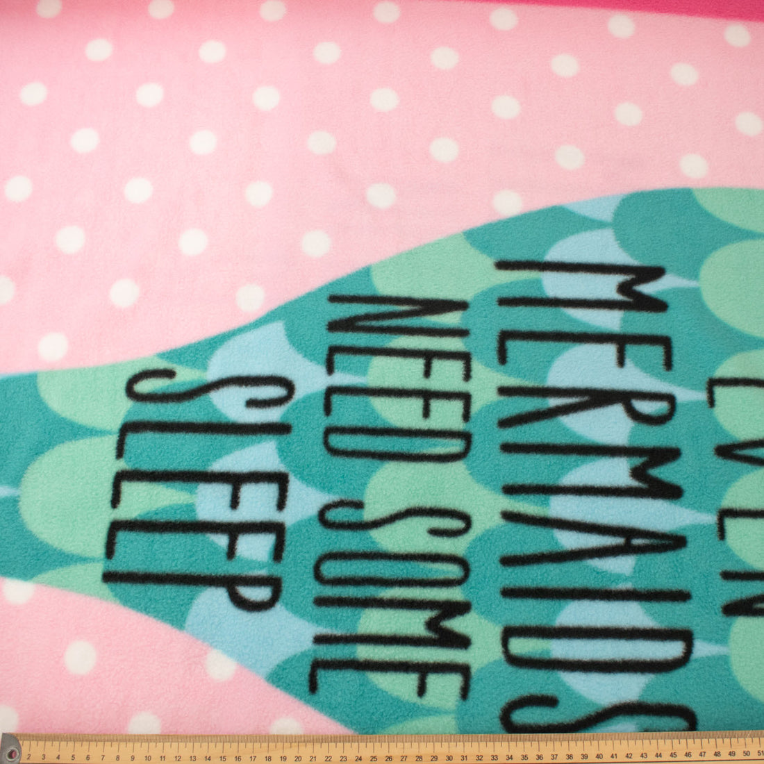 Sleepy Mermaids Printed Polar Fleece Design 133 - 1.28M Panel