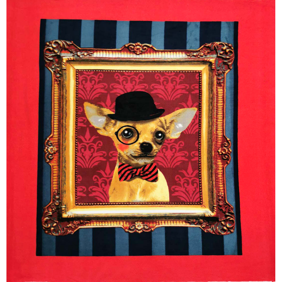 Sophisticated Chihuahua Printed Polar Fleece Design 48 - 1.28M Panel