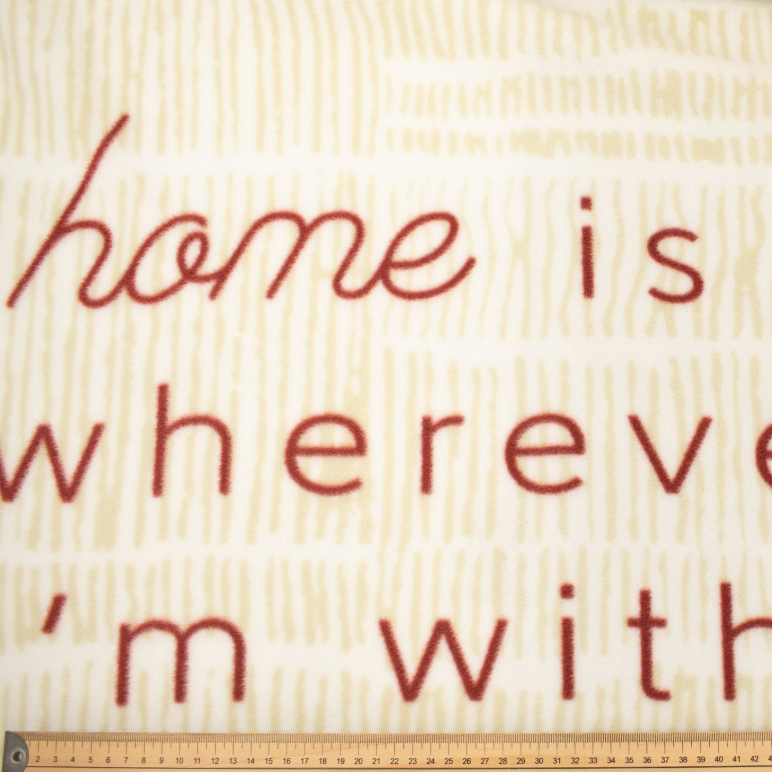 Home is wherever I'm with you Printed Polar Fleece Design 95 - 1.85M Panel