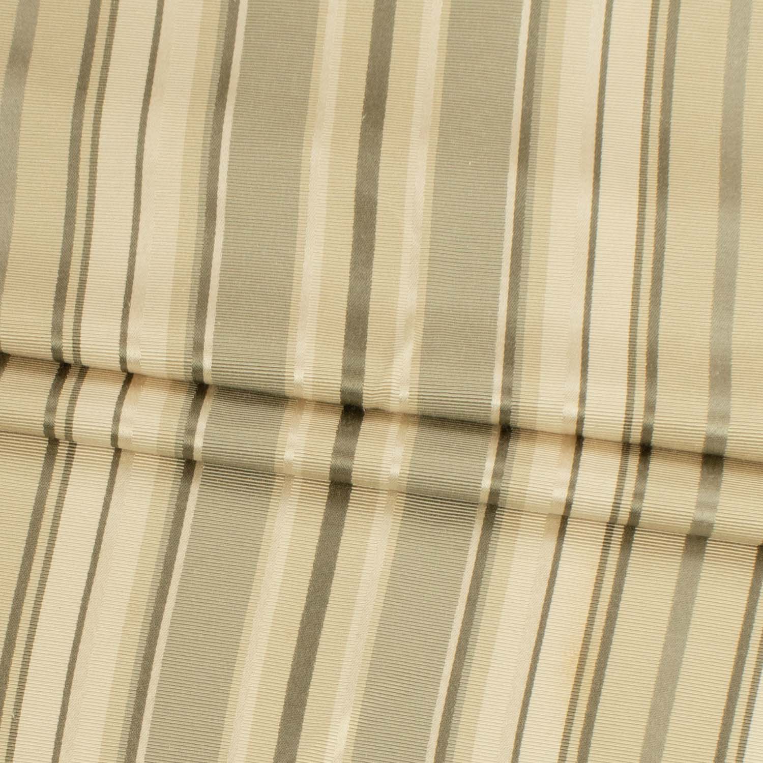 Beige Stripe Jacquard Curtaining/Upholstery by Maurice Kain