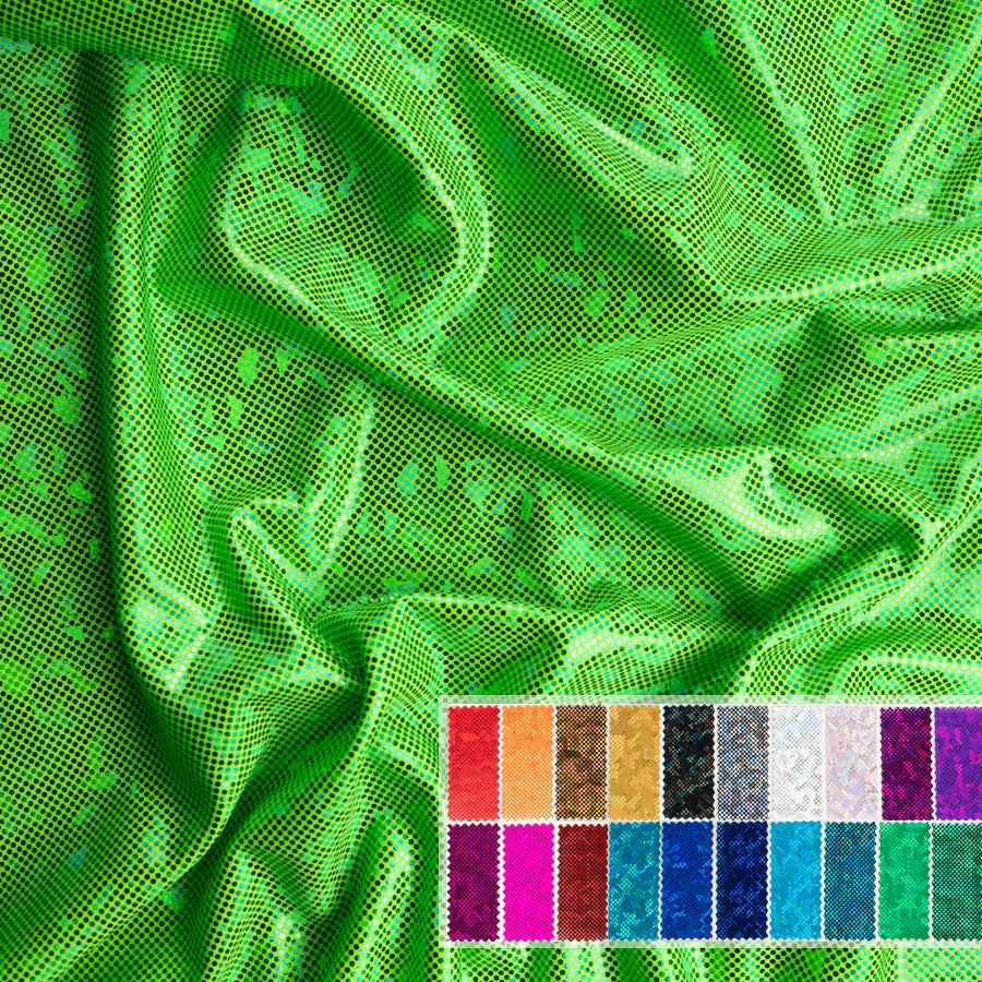 Shattered Glass Holographic Nylon Lycra