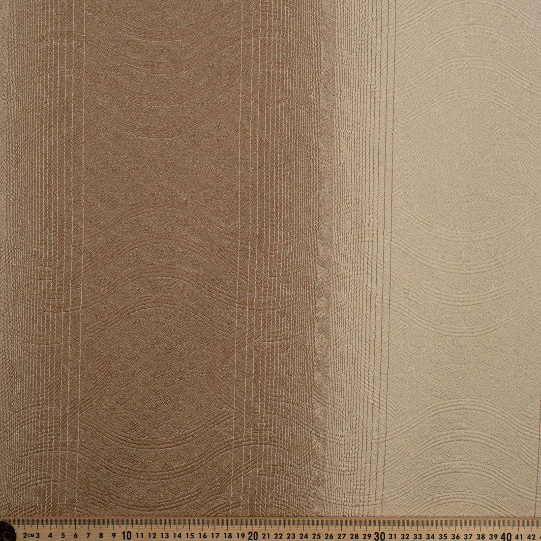 Ombre Shaded Brocade Suiting/Upholstery Fabric in Beige/Cream