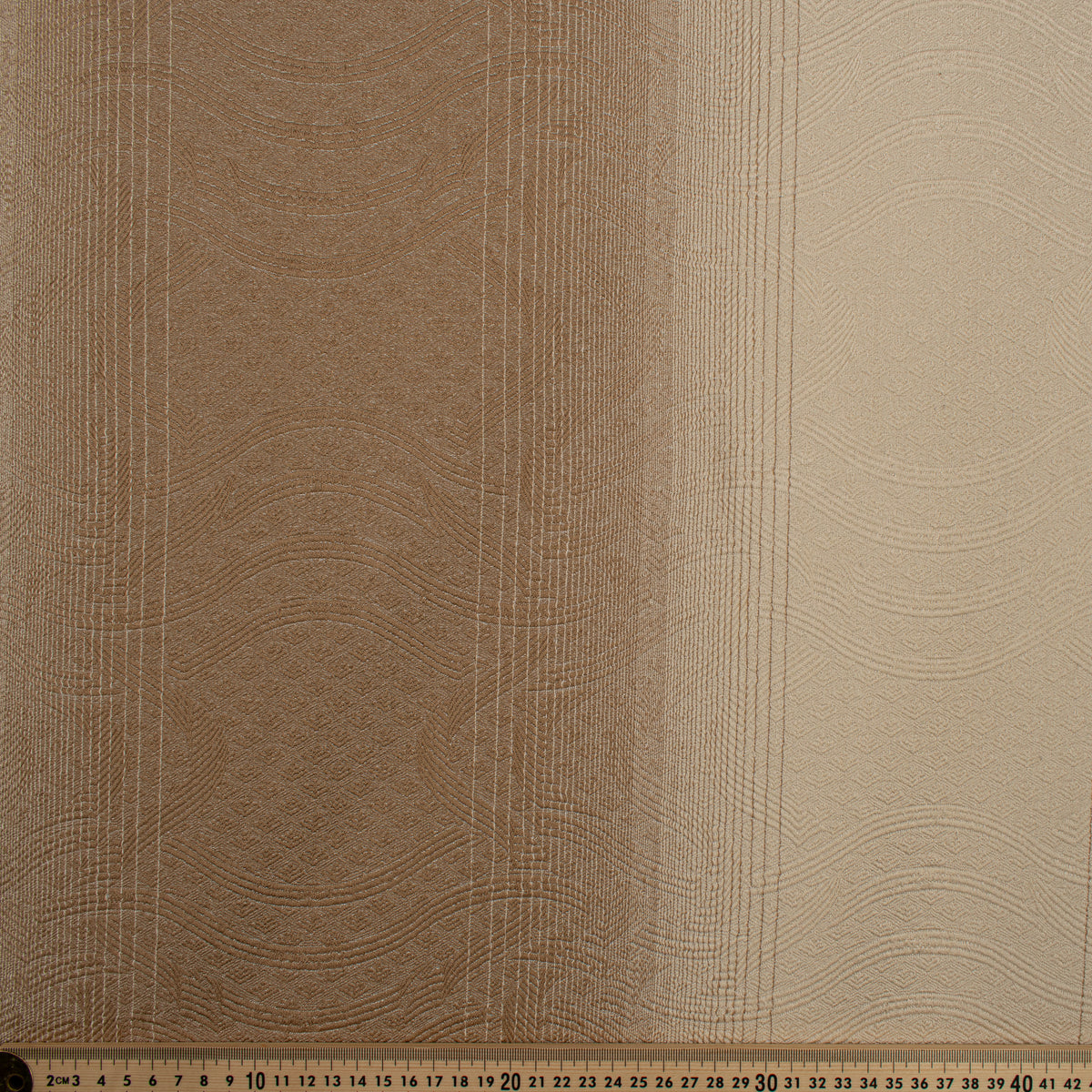 Ombre Shaded Brocade Suiting/Upholstery Fabric in Beige/Cream