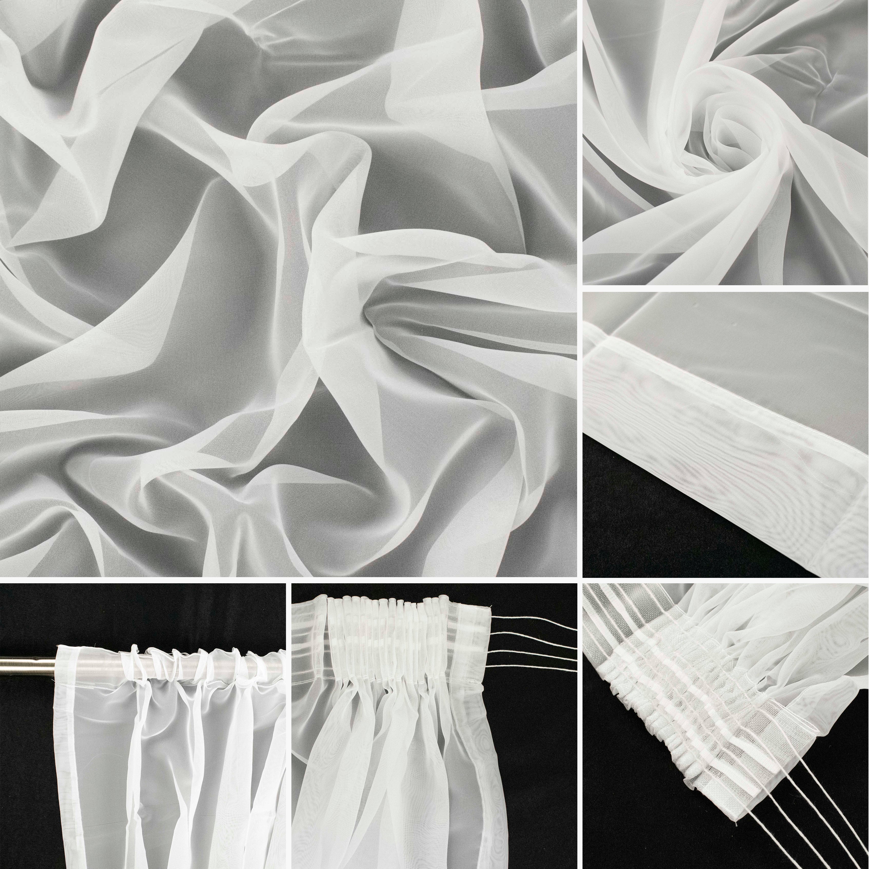 Opal Sheer Pencil Pleat Curtain