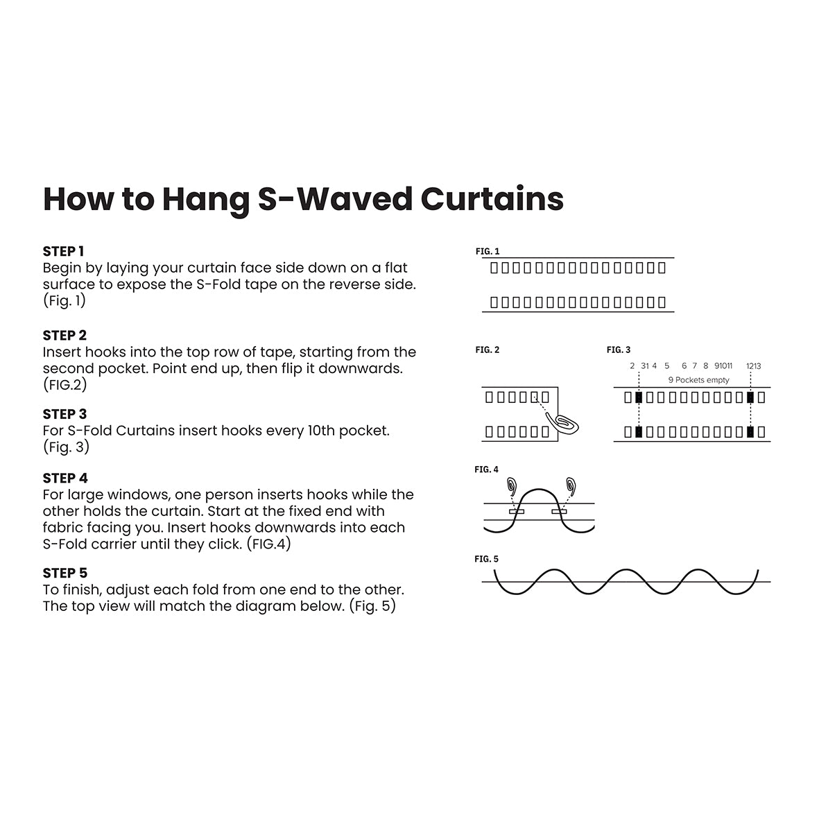 Opal Sheer S Fold Curtain