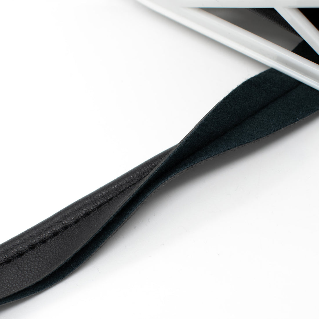 Simplicity PU Leather Lip Cord Black 16mm