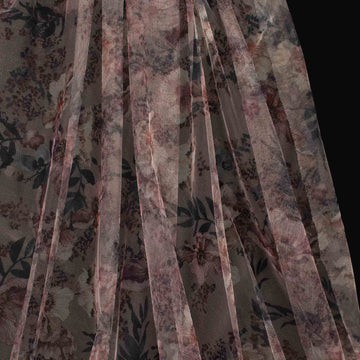 Digital Printed Fine Soft English Tulle Pale Pink Poppy