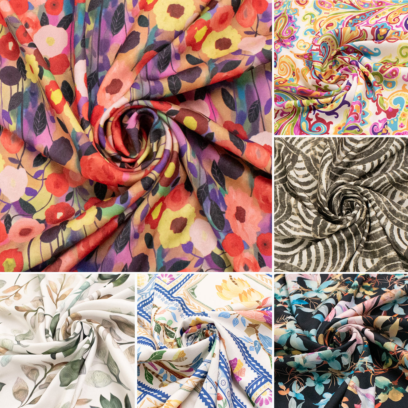 Pearl Silk Crush Digital Prints