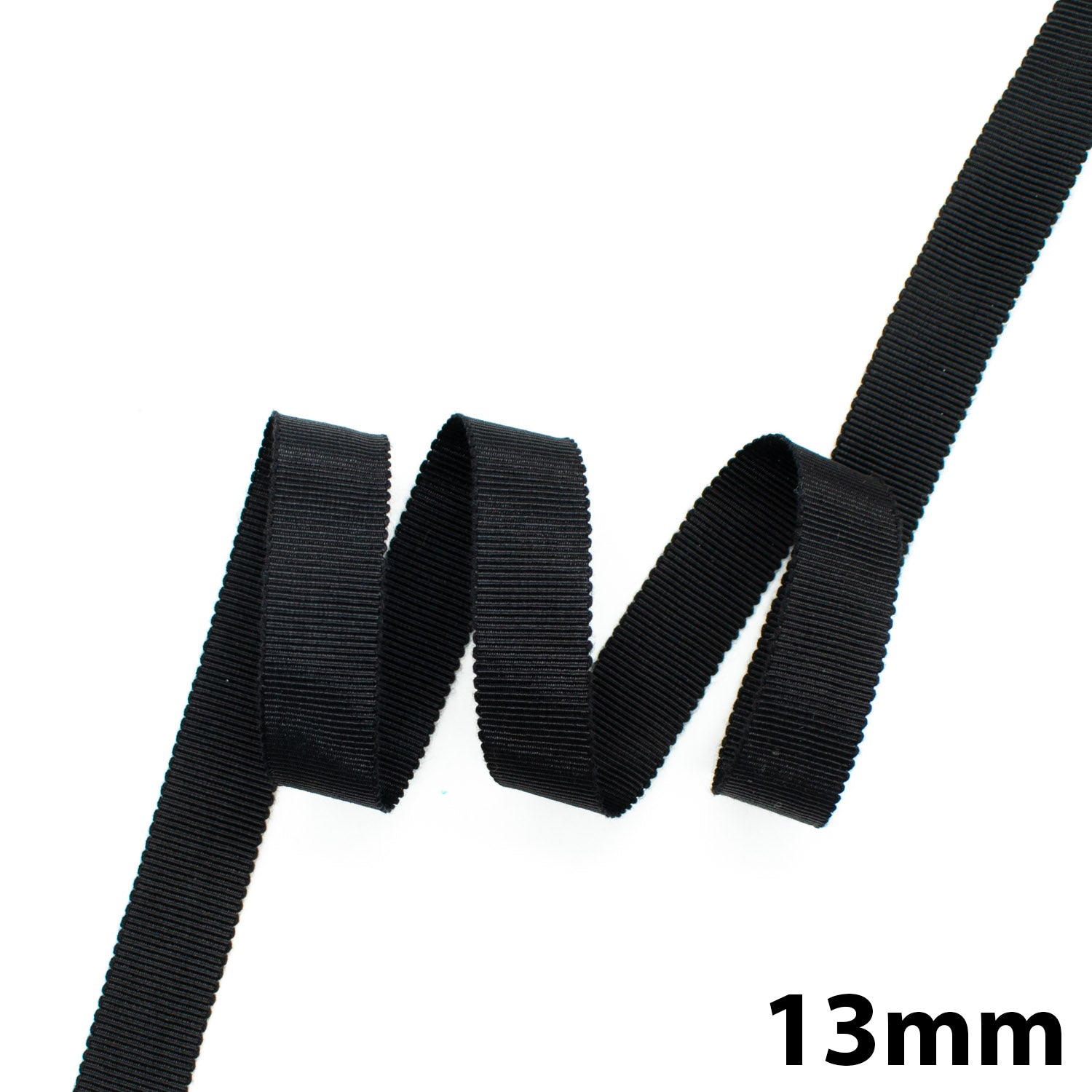 Petersham Grosgrain Ribbon Black & White