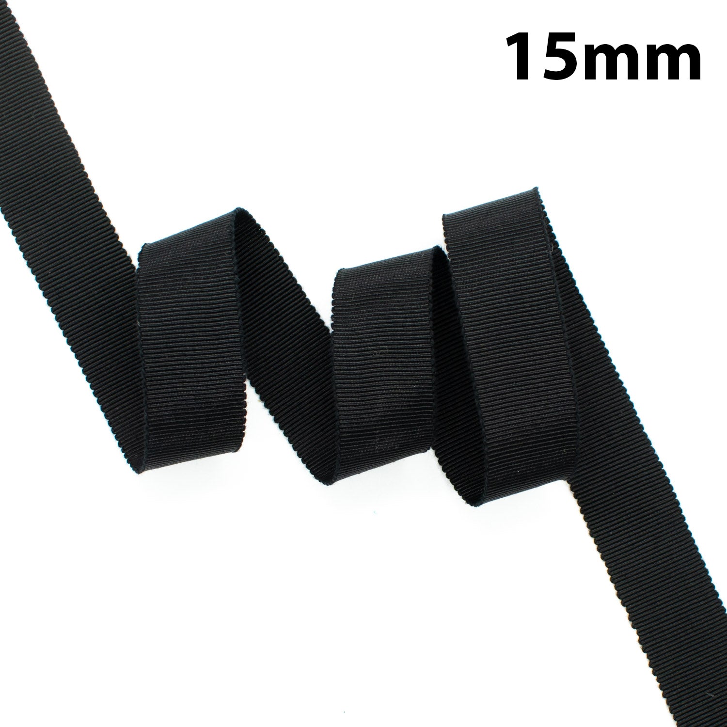 Petersham Grosgrain Ribbon Black & White