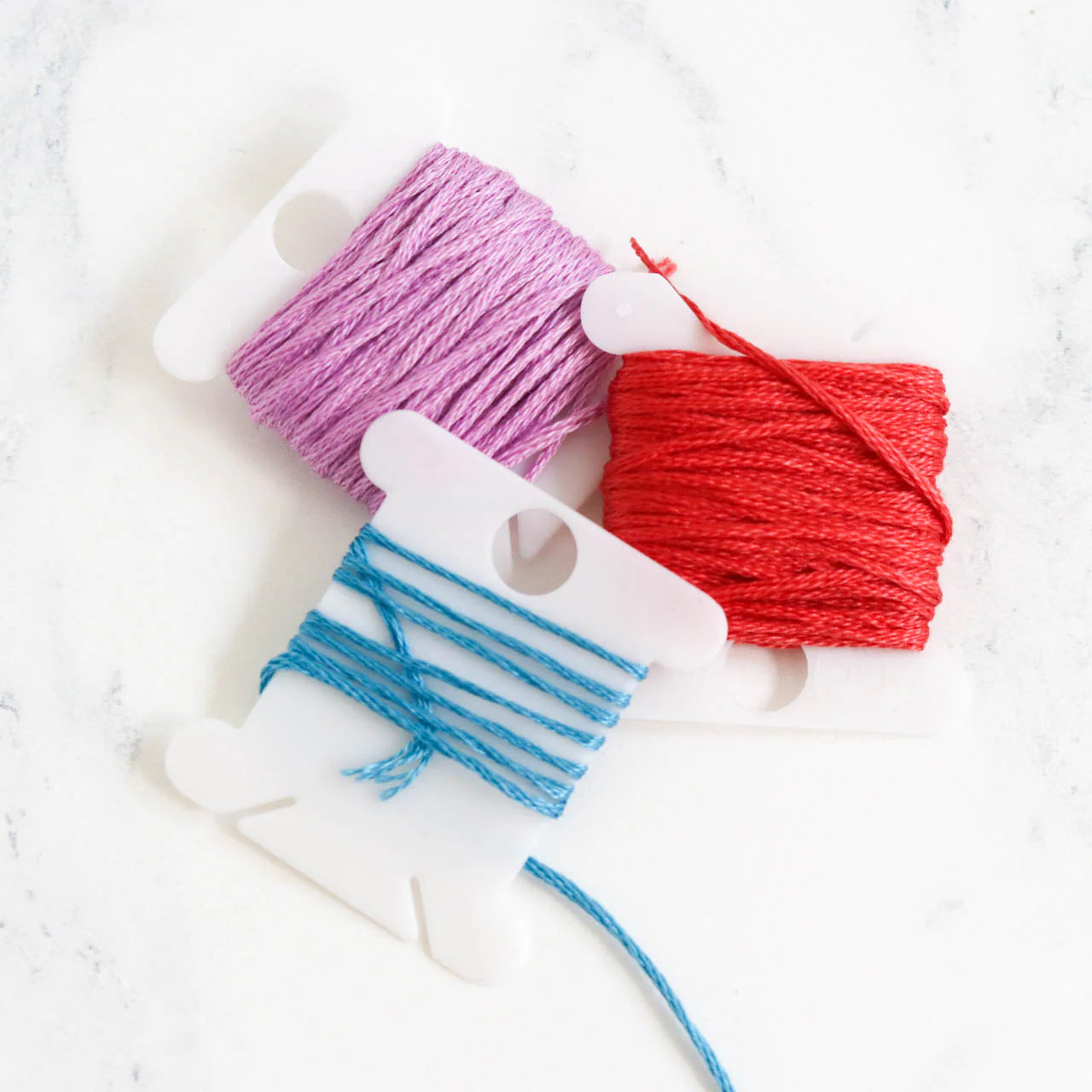 Plastic Embroidery Floss Bobbins - 10Pcs