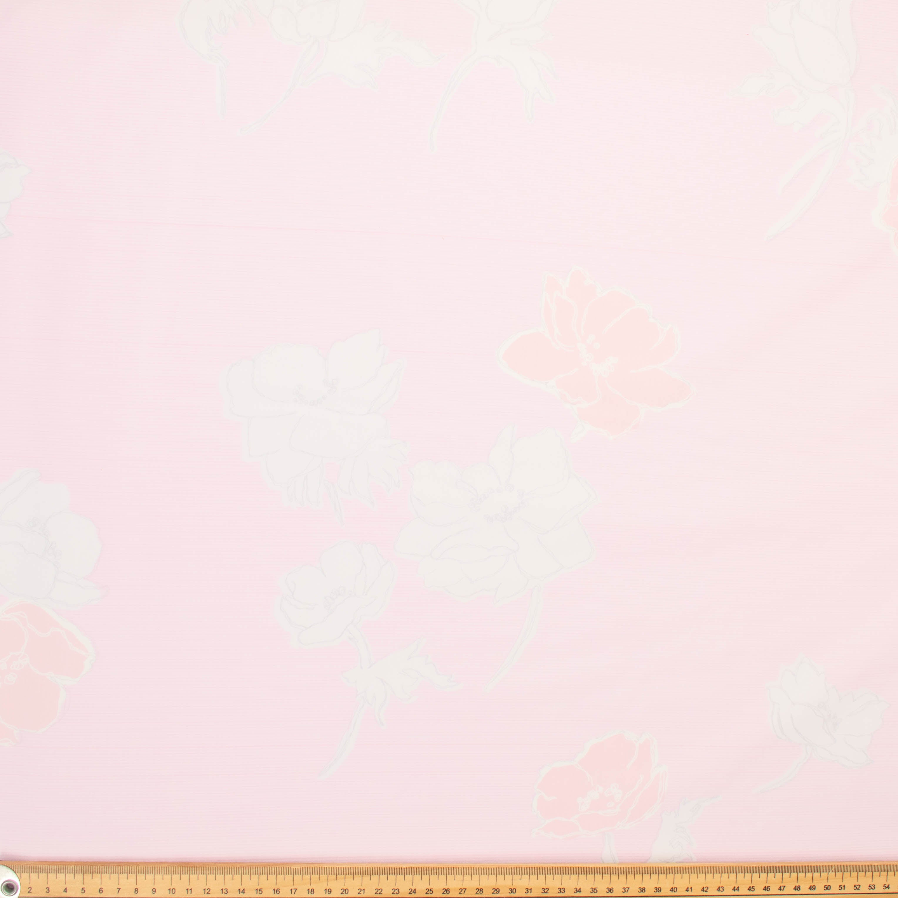 Printed Cotton Baby Pink Flowers