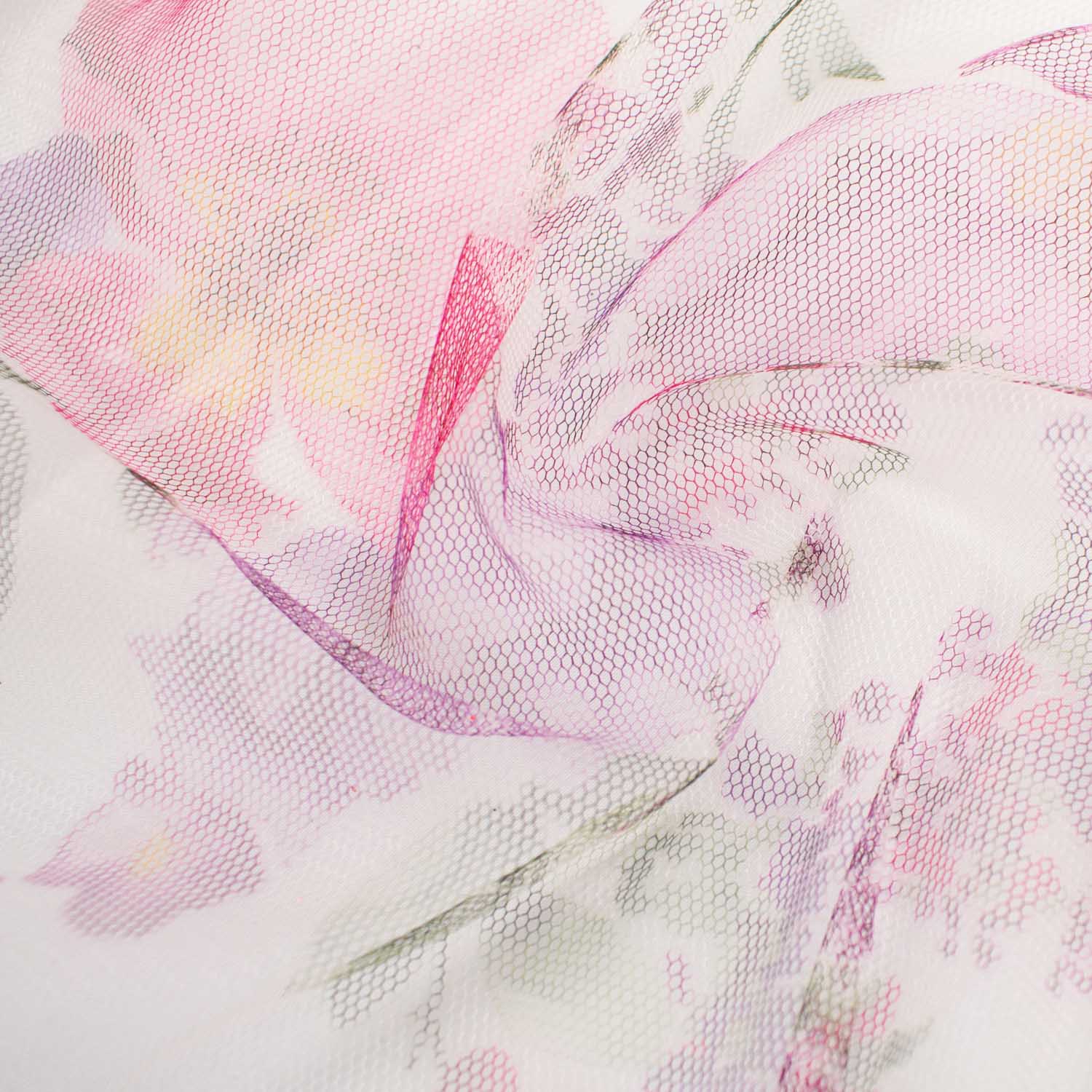 Digital Printed Fine Soft English Tulle - The Devon Collection