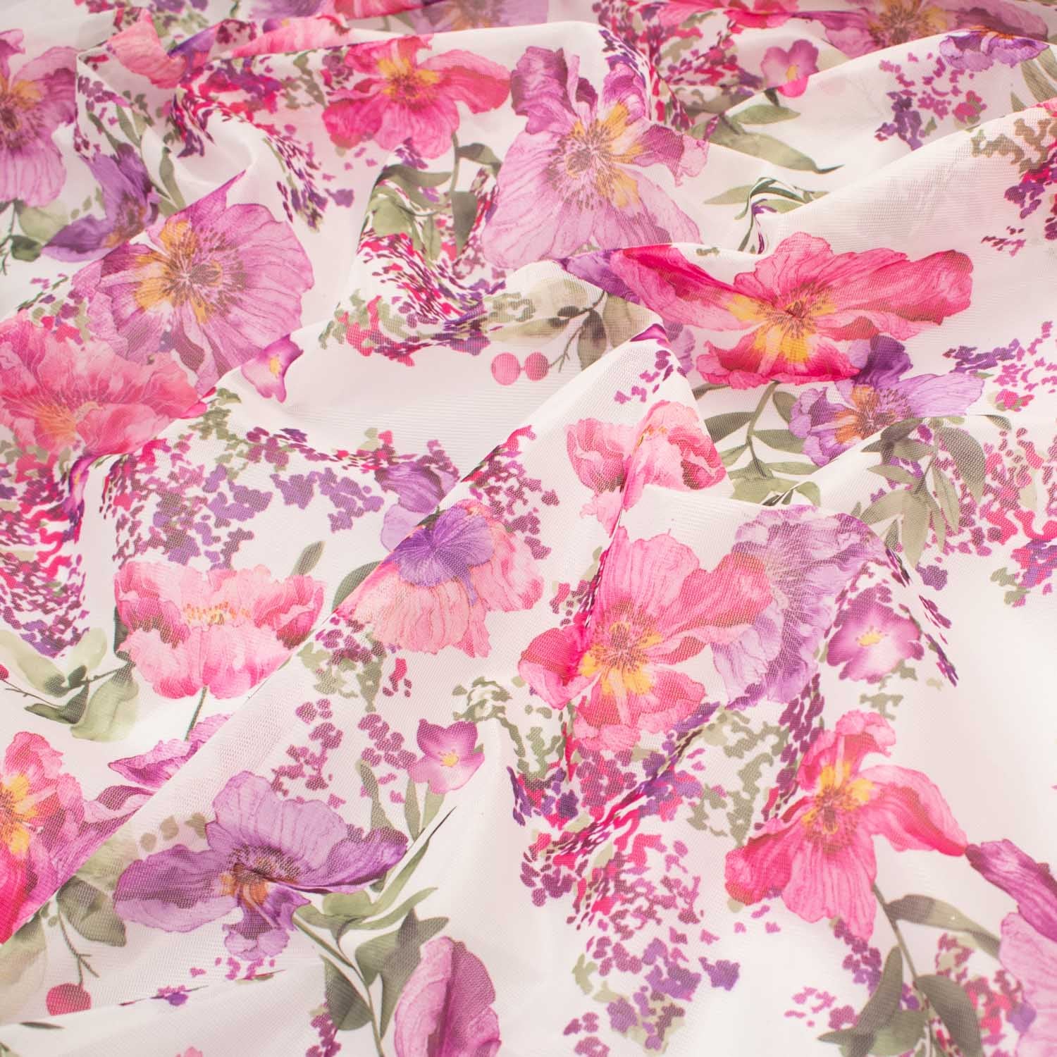Digital Printed Floral Netting
