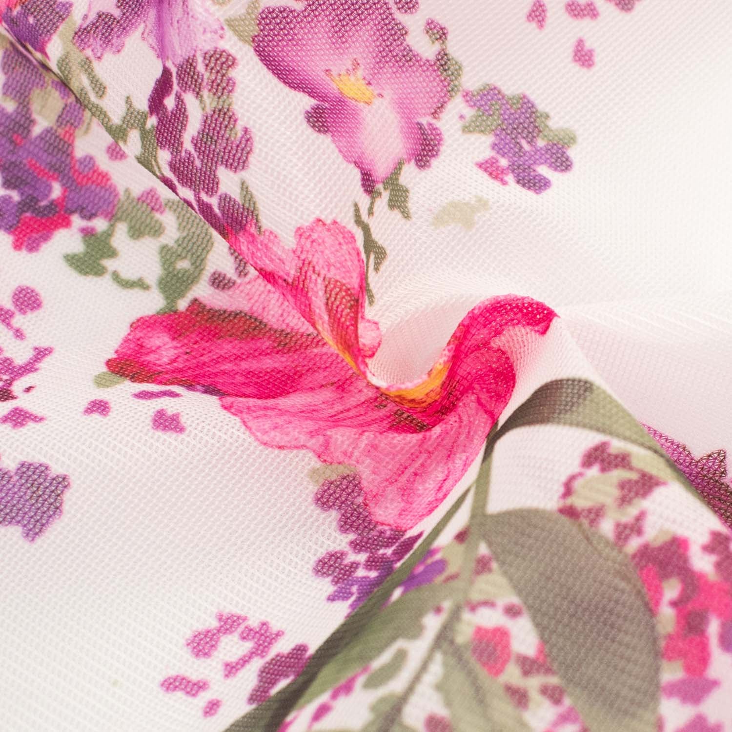Digital Printed Floral Netting