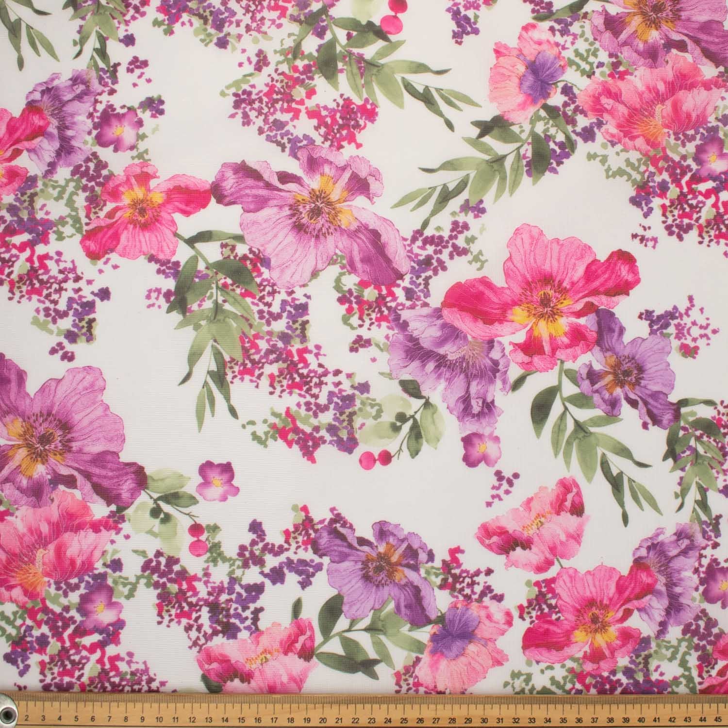 Digital Printed Floral Netting