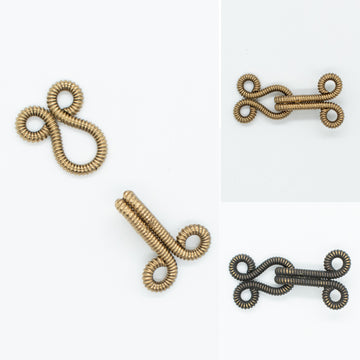 Medieval Plastic Hook & Eye Clasps