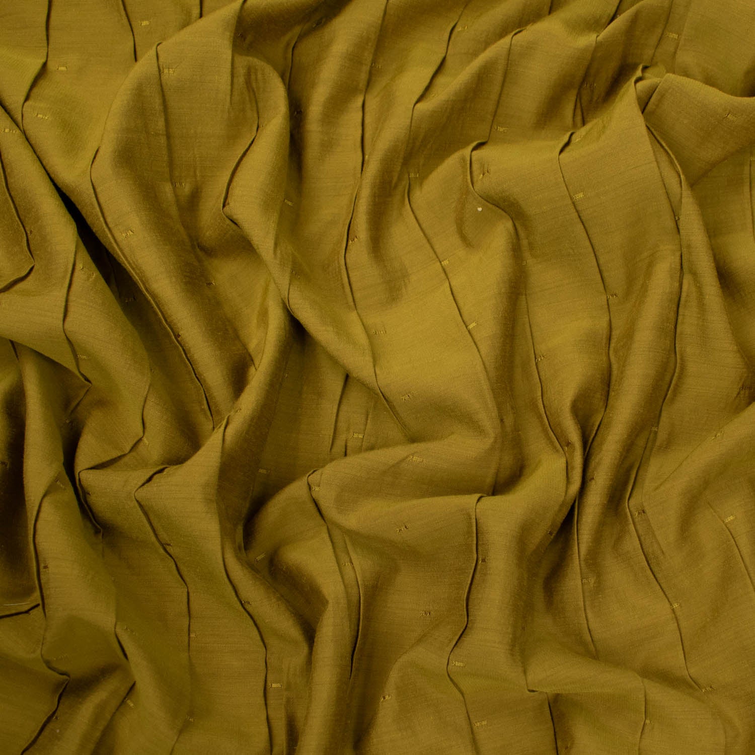 Pleated Stripe Cotton Look Curtaining/Upholstery Fabric