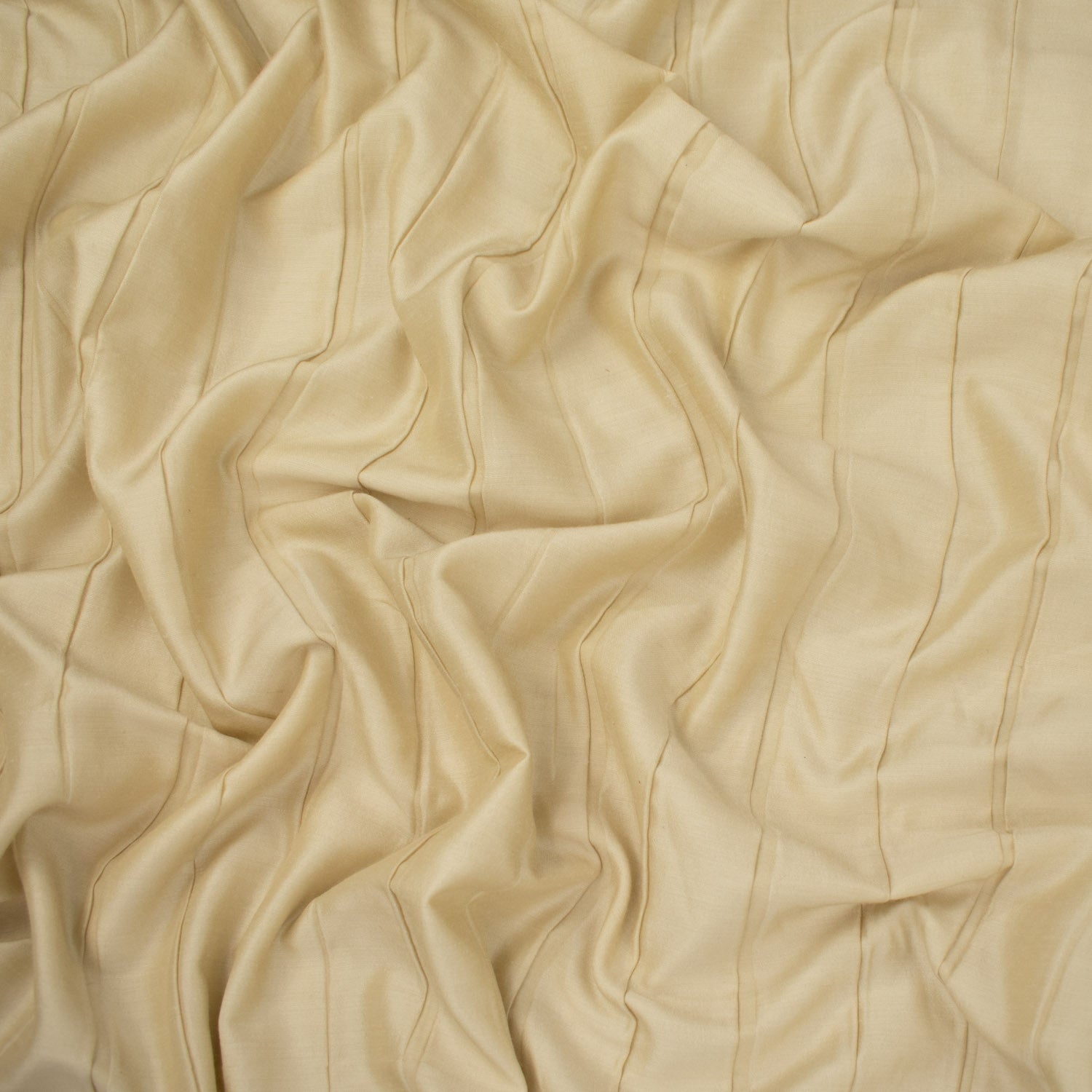 Pleated Stripe Cotton Look Curtaining/Upholstery Fabric