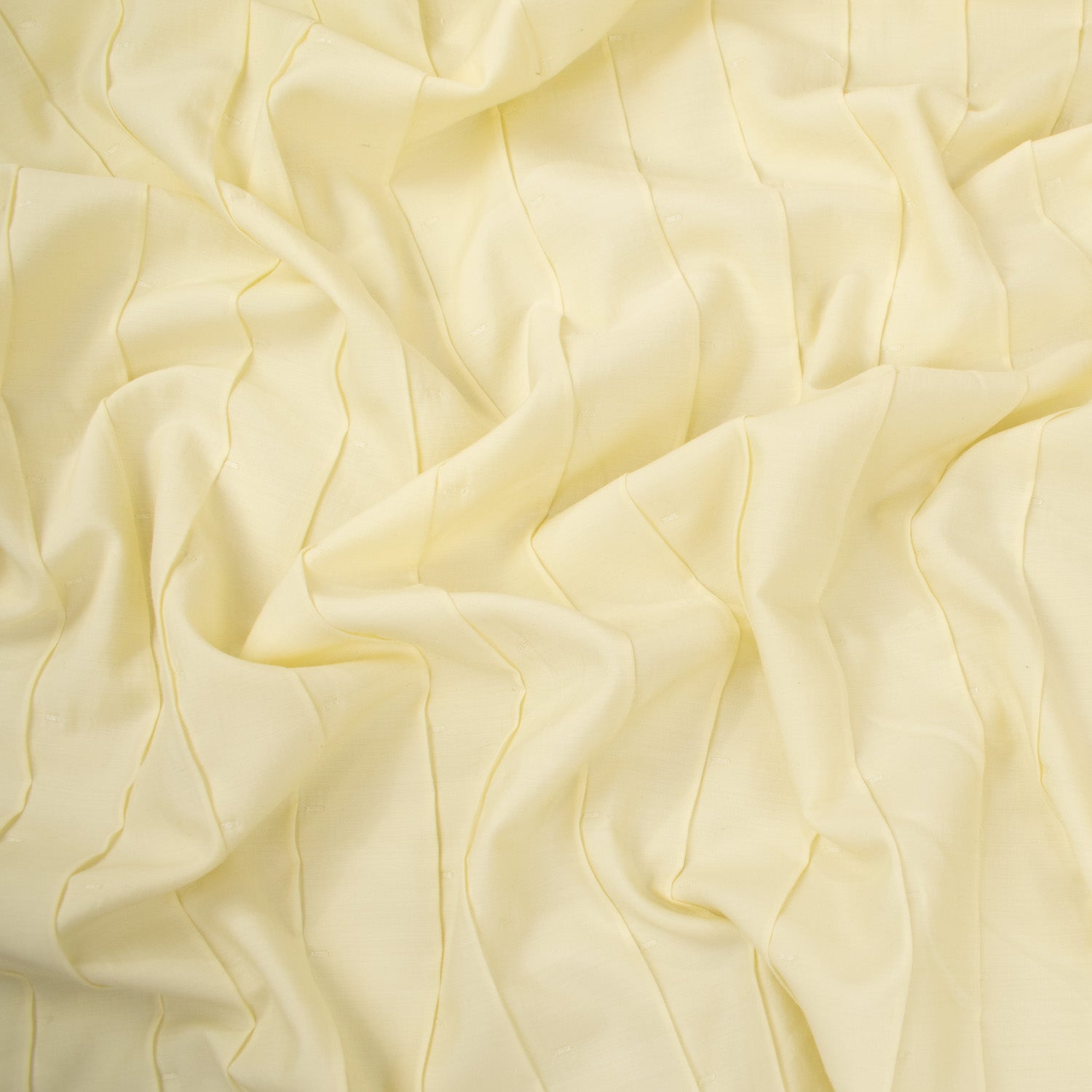 Pleated Stripe Cotton Look Curtaining/Upholstery Fabric