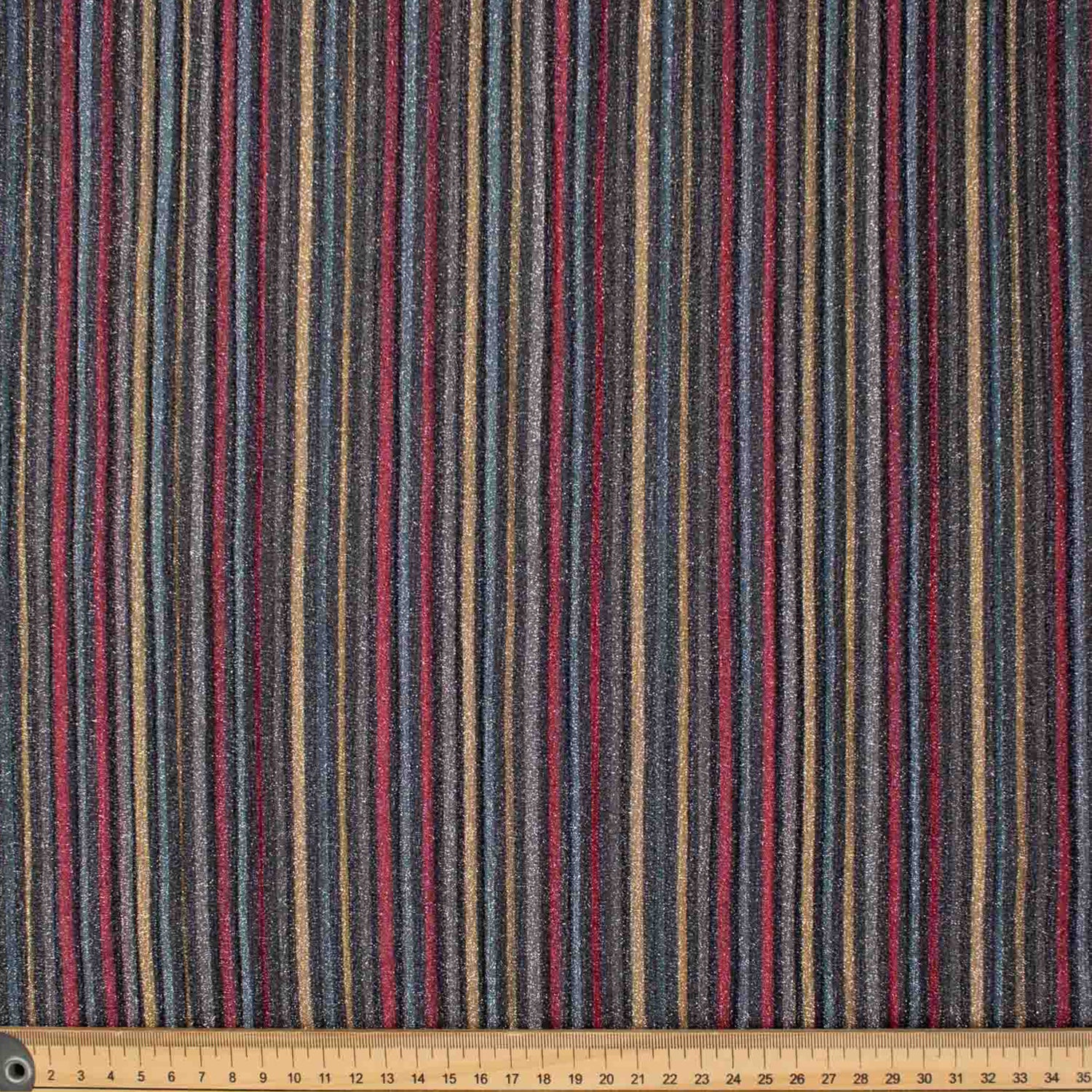 Pleated Metallic Ribbed-Knit