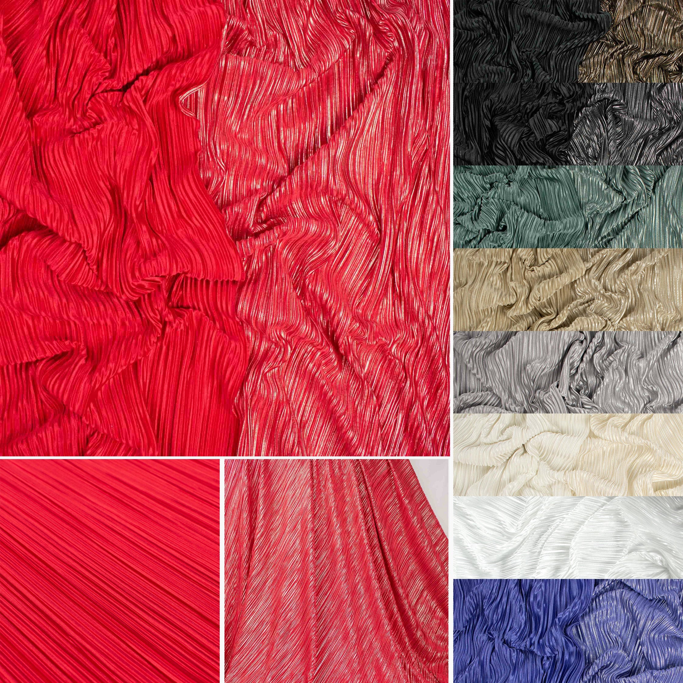 Pleated Glimmer Reversible Satin Sample Book