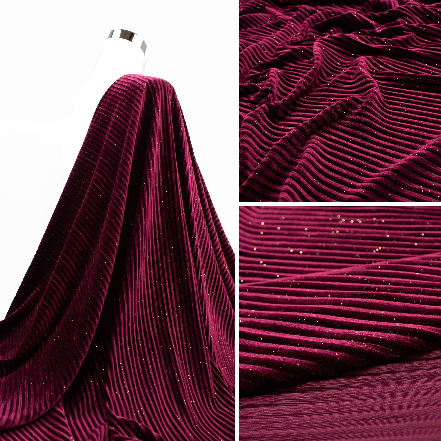 Pleated Velvet Glitter Sample Book