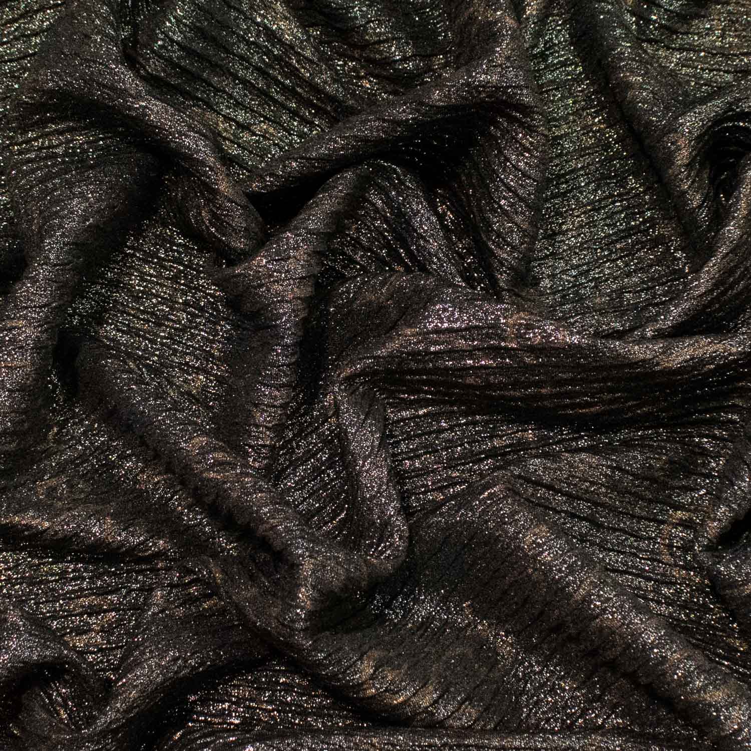 Pleated Glitter Lurex Knit
