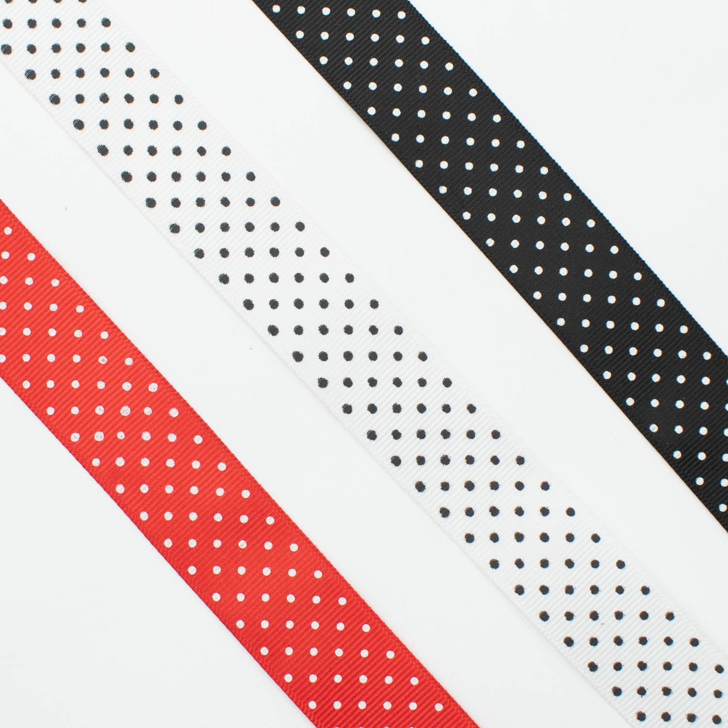 Grosgrain Polka Dot Ribbon 25mm