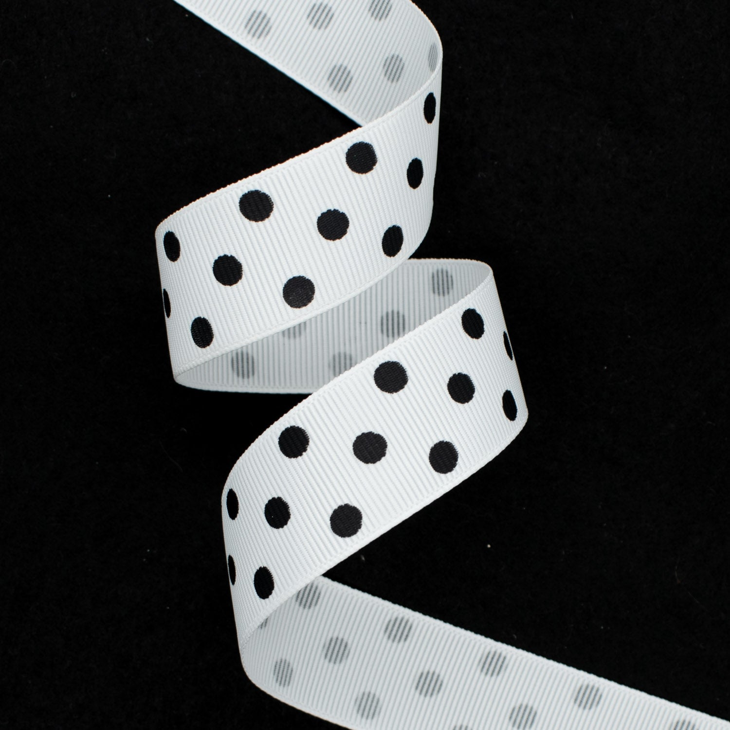 Grosgrain Polka Dot Ribbon 25mm