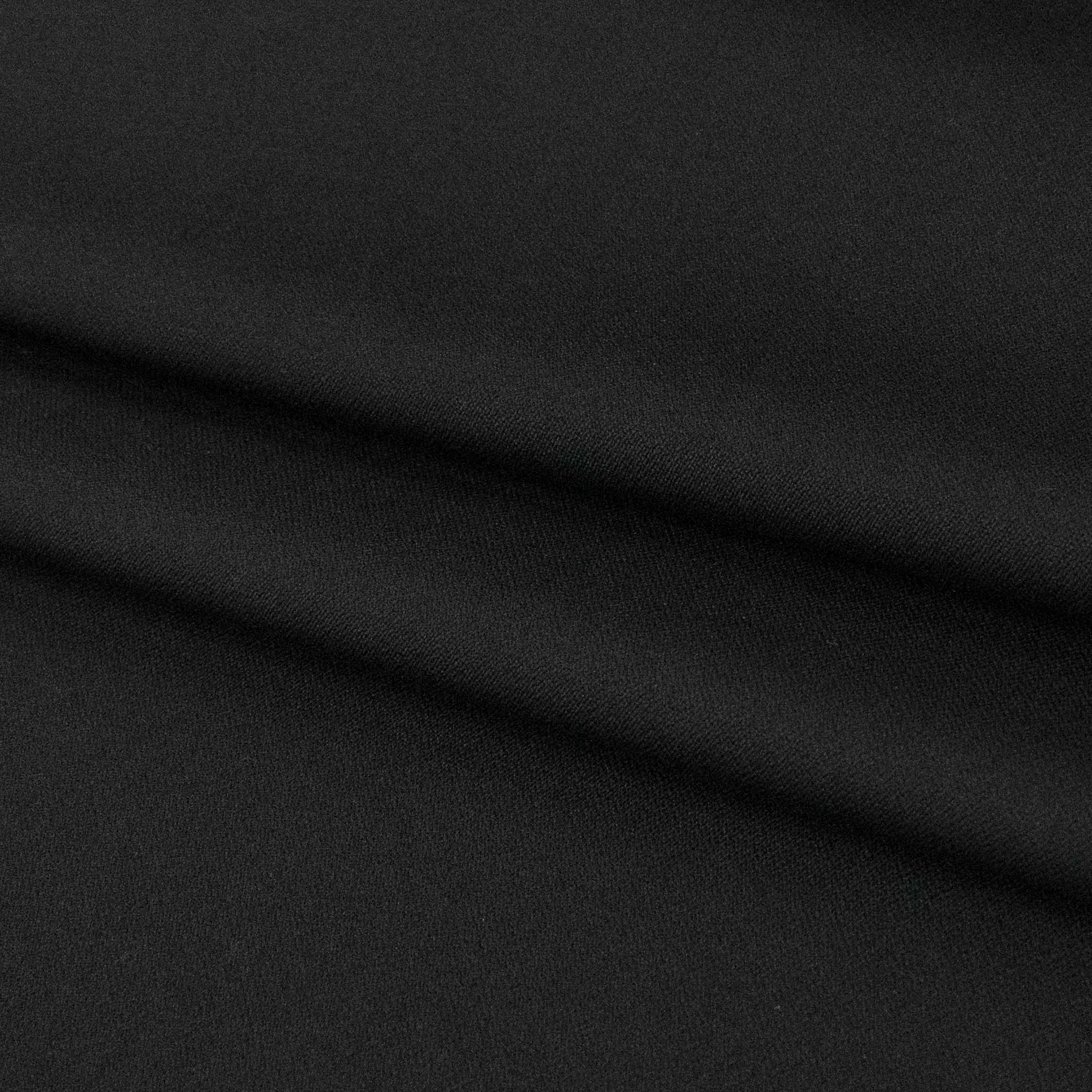 Japanese Crepe Suiting Light to Medium Weight Design-11 Black