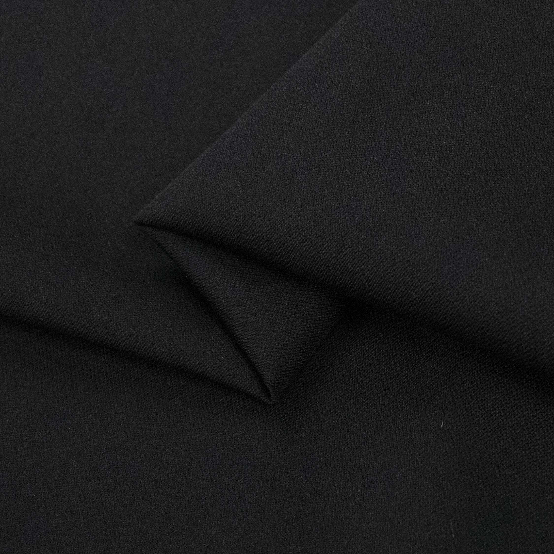 Japanese Crepe Suiting Light to Medium Weight Design-11 Black