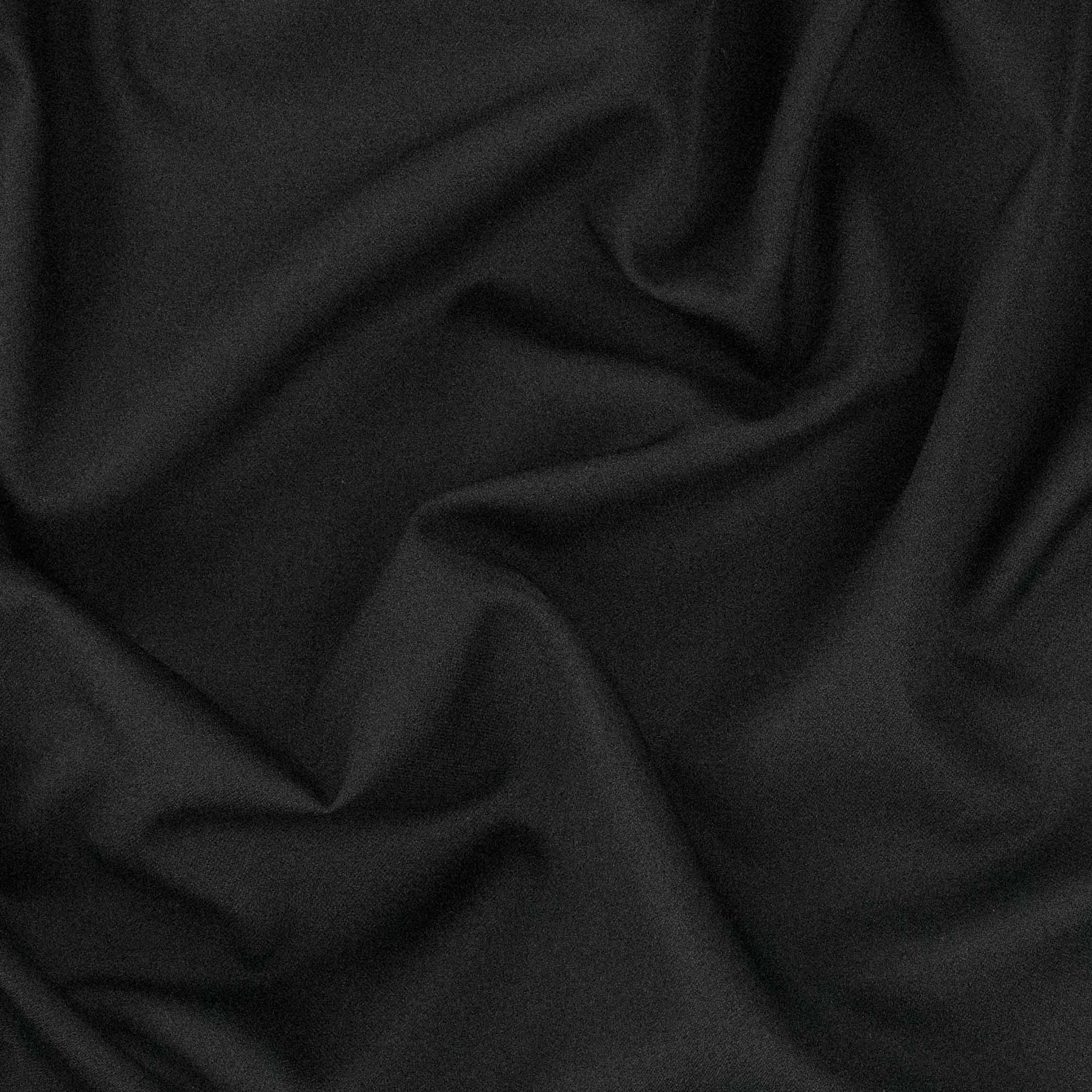 Japanese Crepe Suiting Light to Medium Weight Design-11 Black