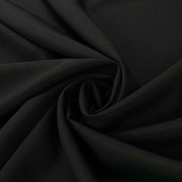 Japanese Wool Blend Suiting Light Weight Design-5 Black