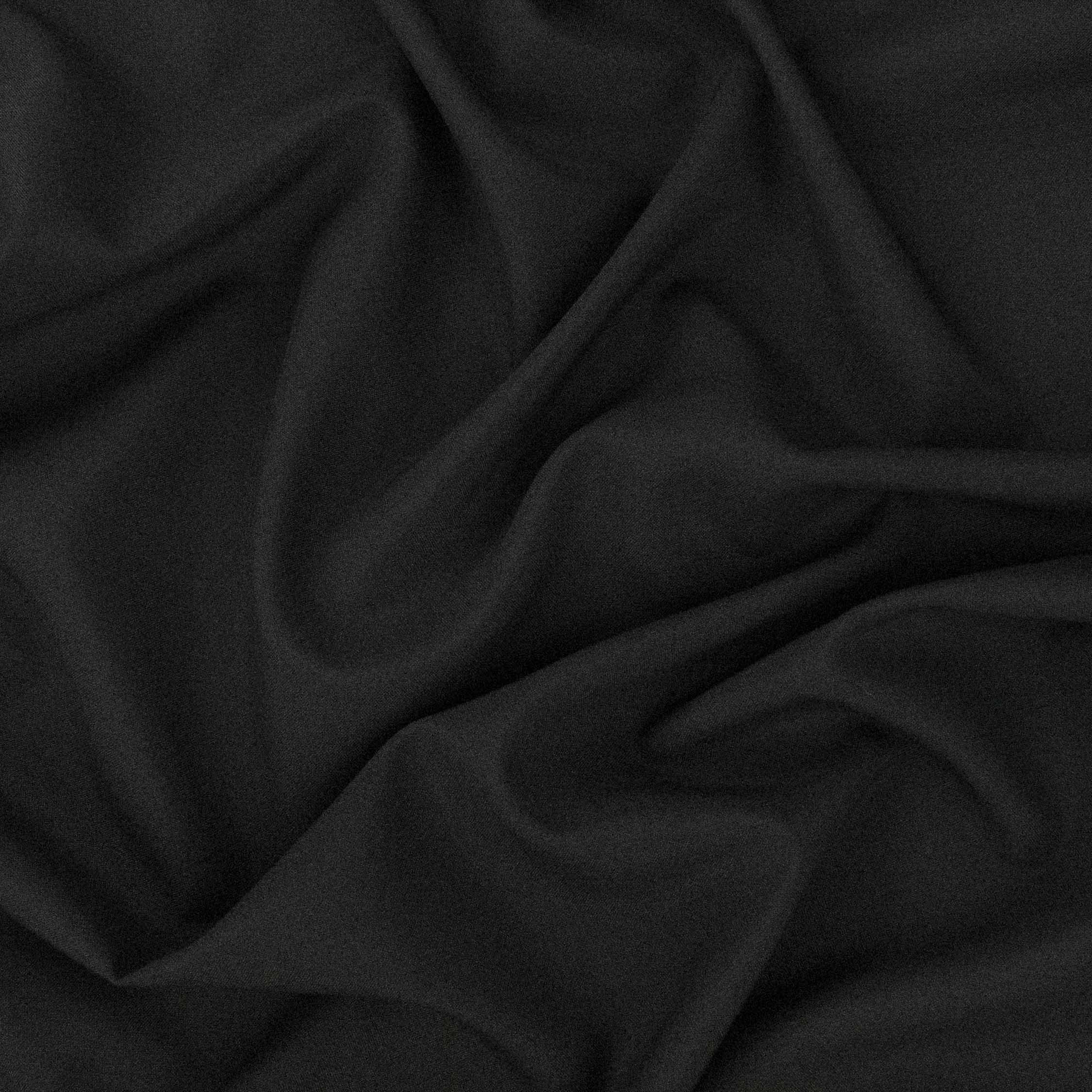 Japanese Wool Blend Suiting Light Weight Design-5 Black