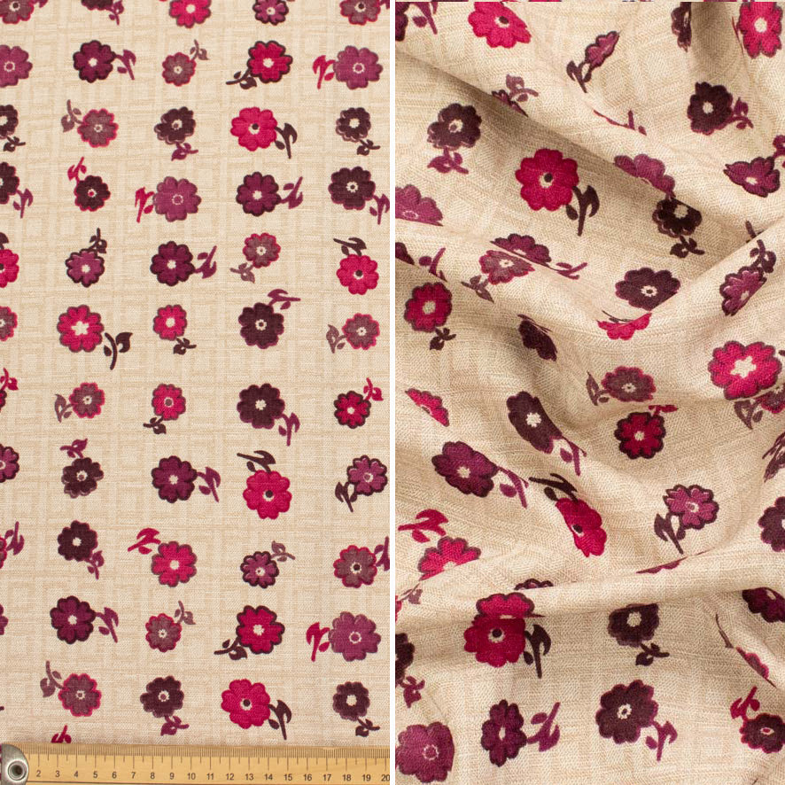 Linen Look Polyester Prints