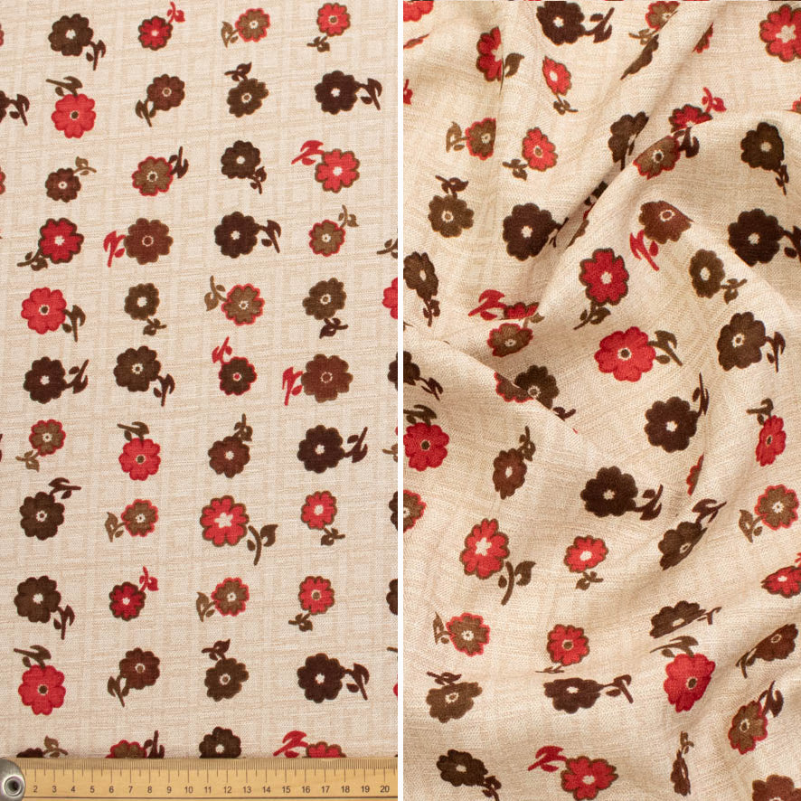 Linen Look Polyester Prints