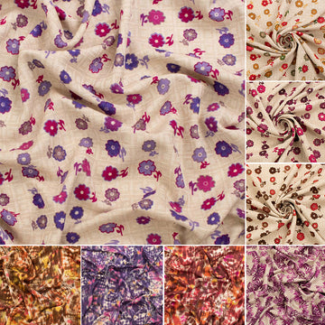 Linen Look Polyester Prints