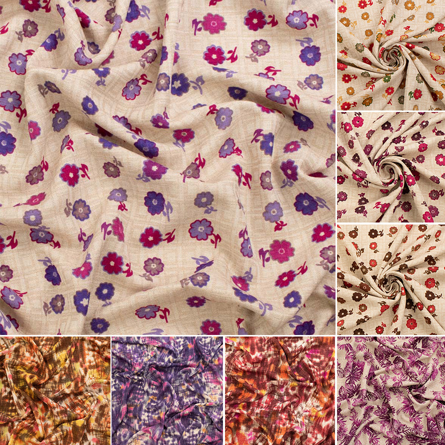 Linen Look Polyester Prints