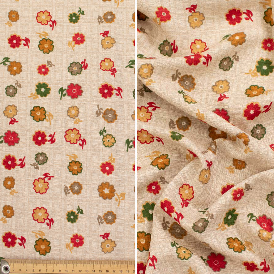 Linen Look Polyester Prints