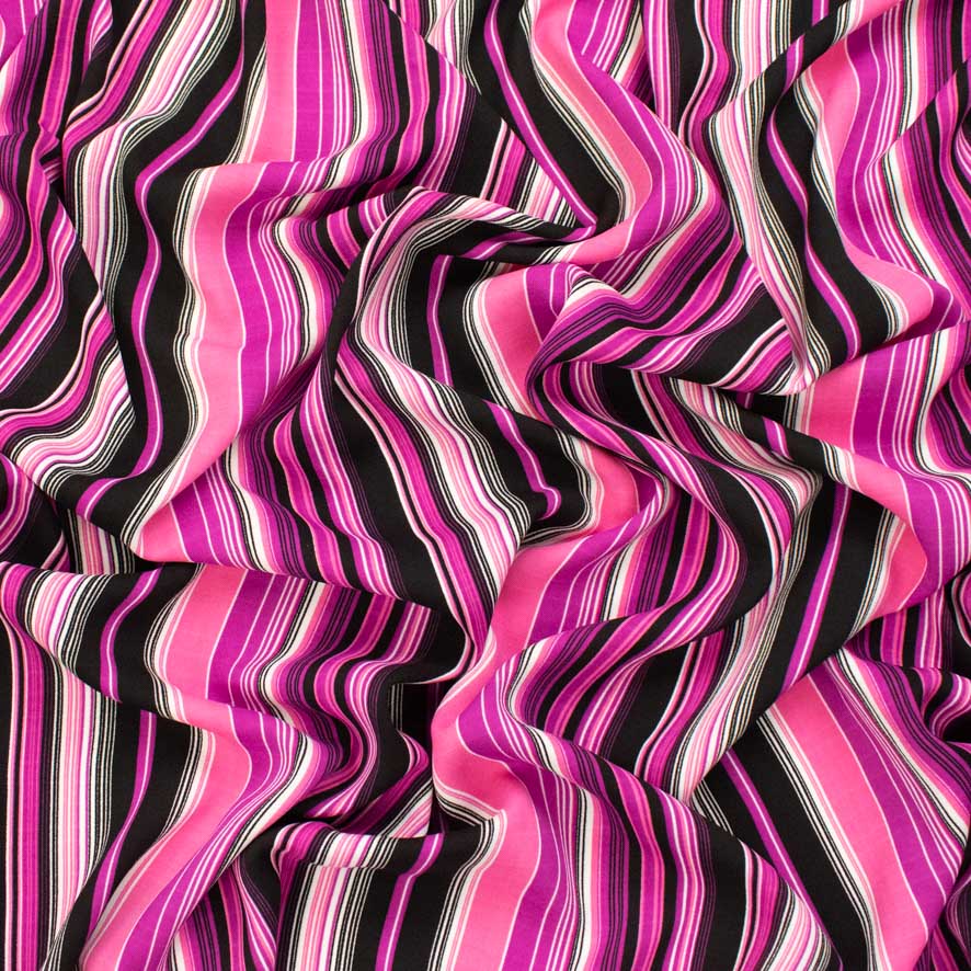 Linen Look Polyester - Stripes Collection