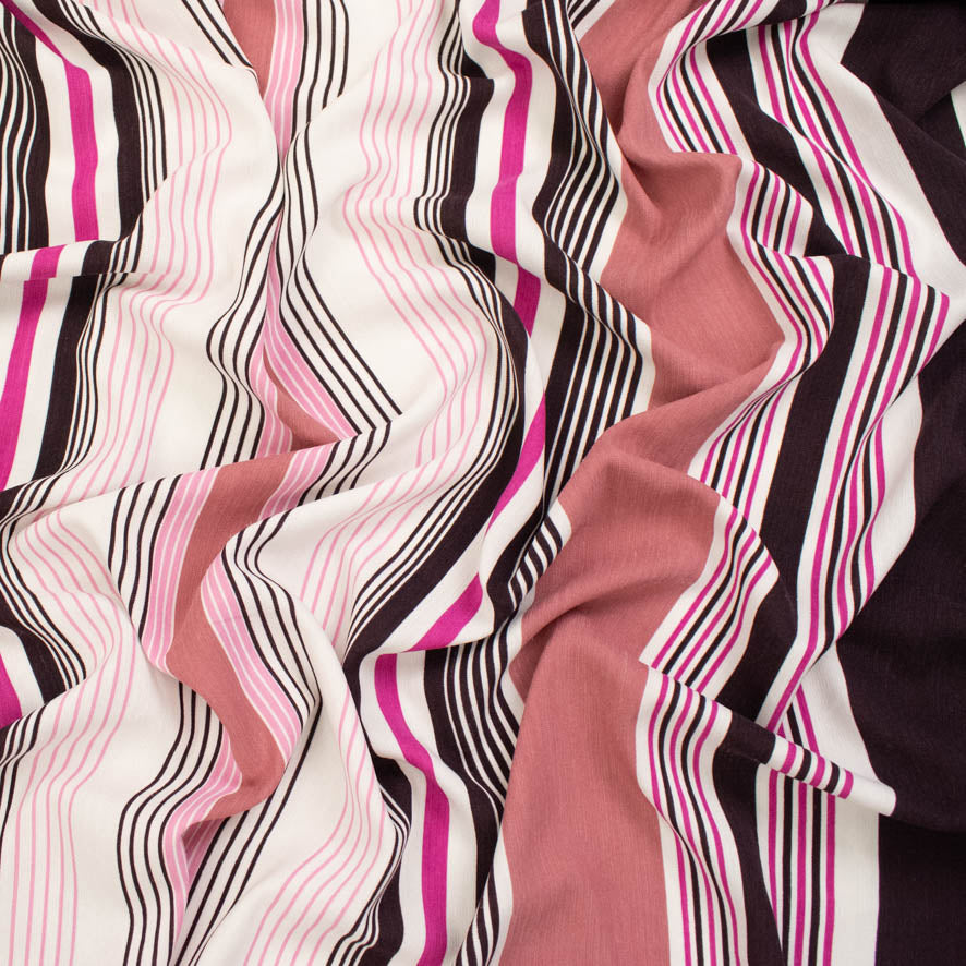 Linen Look Polyester - Stripes Collection